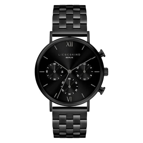 Liebeskind Berlin Damen Armbanduhr LT-0470-MC Edelstahl in IP Schwarz am Edelstahlband