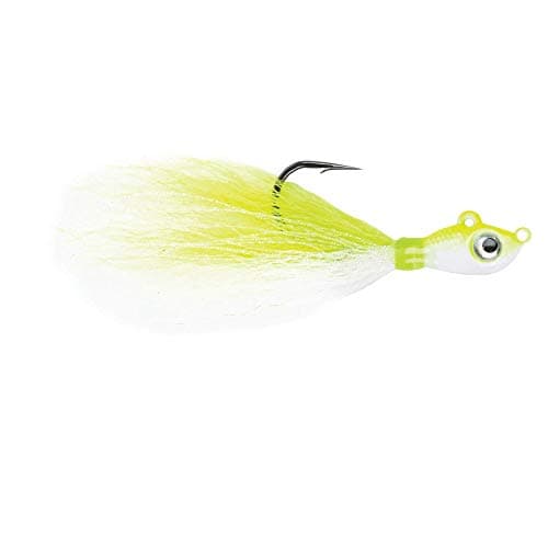 Big Eye Bucktail Chartreuse/Weiß 8/0