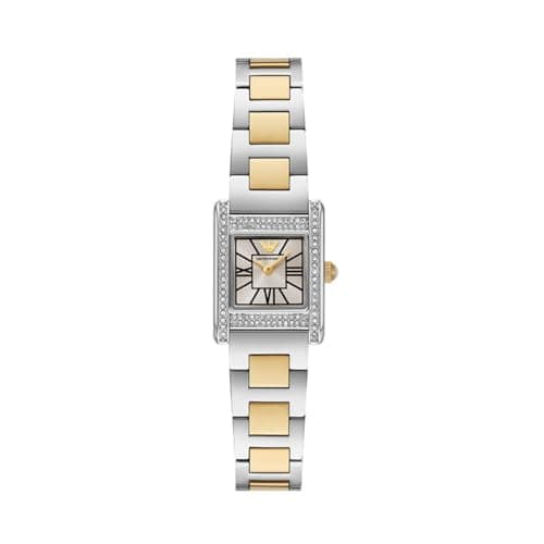 Emporio Armani Montre Pour Femmes, 26mm Mouvement à Quartz Deux aiguilles Avec Bracelet en Acier inoxydable ou en Cuir