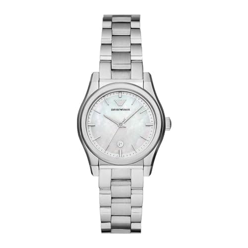Emporio Armani Montre Pour Femmes, 32mm Mouvement Quartz Trois aiguilles Date Avec Bracelet en Acier inoxydable