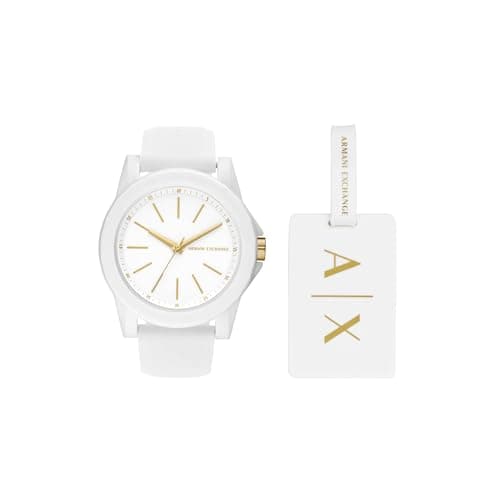 Armani Exchange Watch for Women, Quartz Movement and 40mm Case Size with Stainless Steel, Leather or Silicone Strap