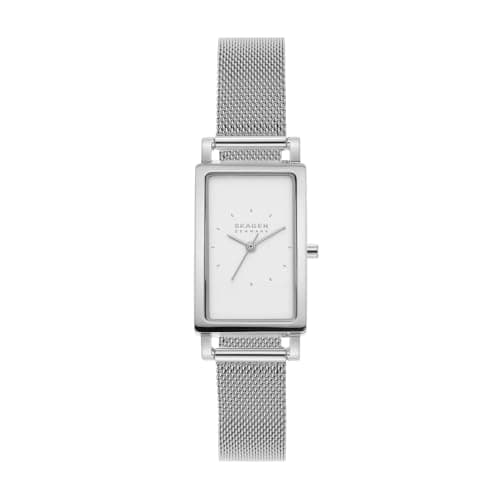 Skagen Hagen Damenuhr, Quarz-Dreizeigerwerk mit Edelstahl- oder Lederarmband