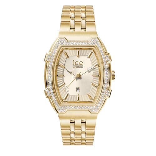 ICE-WATCH - Ice boliday Almond Stones Full Steel - Gold Damenuhr mit Edelstahluhr Armband - 024553 (Small)