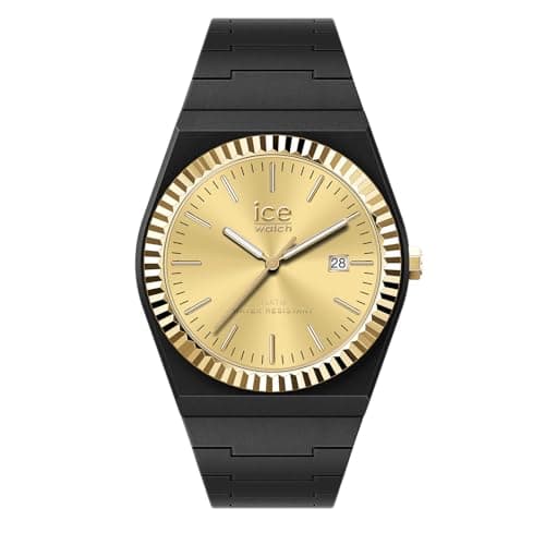 ICE-WATCH - Ice Power PW1 Golden Black - Schwarze Damenuhr mit Silikonarmband - 024769 (Small)