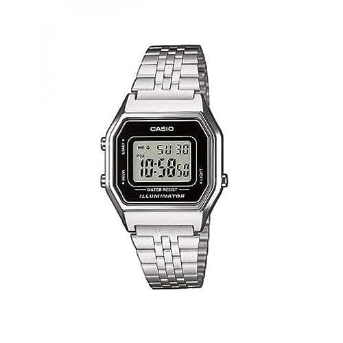 Casio DamenArmbanduhr Digital Quarz Edelstahl LA680WEA-1EF