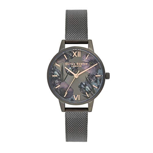 Olivia Burton Analog Quarzuhr für Damen mit Rotguss Edelstahlarmband - OB16TW07