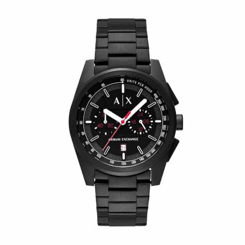 Armani Exchange Herrenuhr, Quarz-Chronographenwerk und 42 mm Gehäusegröße mit Edelstahlarmband