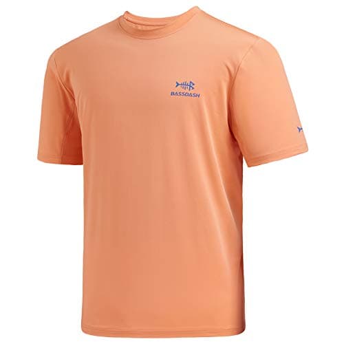 Bassdash Herren UPF 50+ Sonnenschutz Angeln Shirt Kurzarm UV T-Shirt