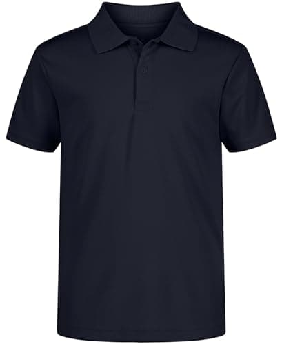 Nautica Jungen School Uniform Short Sleeve Performance Polo Polohemd, Marineblau, 18-20 Husky