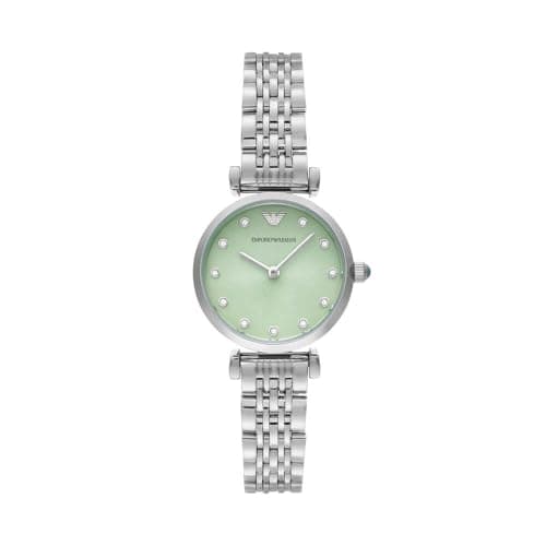 Emporio Armani Montre Pour Femmes, 28mm mouvement à Quartz Deux aiguilles Avec Bracelet en Acier inoxydable ou en Cuir
