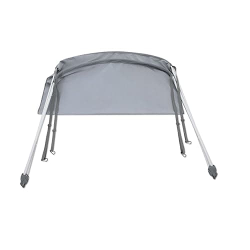 Intex Bimini Top-Sonnenschutz-Abdeckung mit Aluminiumrahmen für Mariner, Seahawk, Ausflugs- und Challenger-Boot-Modelle, nur Zubehör, Grau