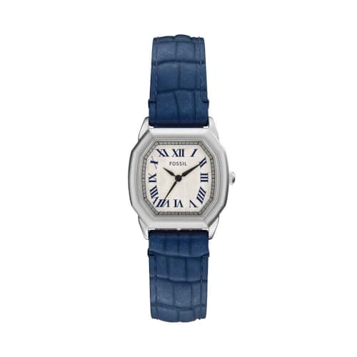 Fossil Harlow Uhr für Damen, Quarz-Dreizeigerwerk mit Edelstahl- oder Lederarmband