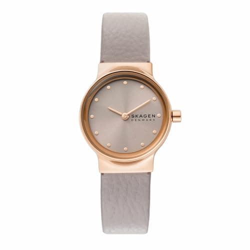Skagen Freja Lille Damenuhr, Quarz-Zweizeigerwerk mit Edelstahl- oder Lederarmband