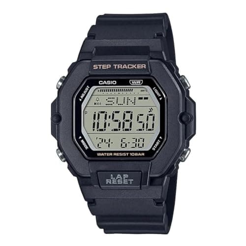 Casio Damenuhr - LWS-2200H-1AVDF graues Zifferblatt, schwarzes Band, Armband