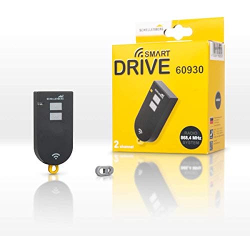 Schellenberg 60930 Fernbedienung Smart Drive, 868,4 MHz, anthrazit Garagentor Funk Zubehör, 2 Kanal Handsender