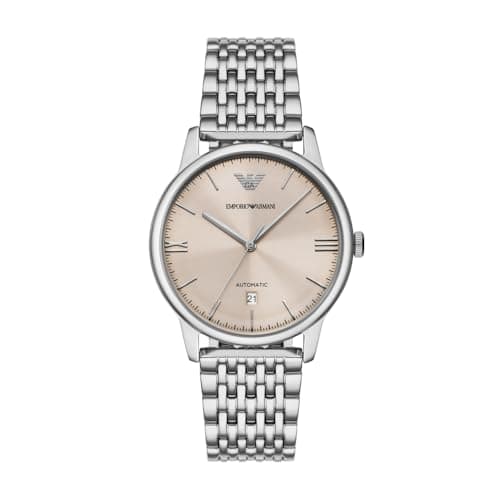 Emporio Armani Herren Analog Automatik Uhr mit Edelstahl Armband AR60082