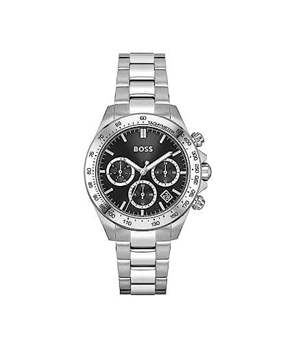 BOSS Multi Zifferblatt Quarz Uhr für Damen Kollektion Novia mit Silbernes Edelstahlarmband - 1502614