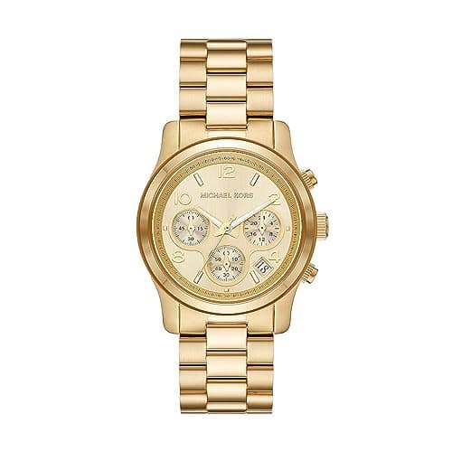 Michael Kors Runway Watch für Damen, Quarz-Chronographenwerk mit Edelstahl- oder Azetatarmband