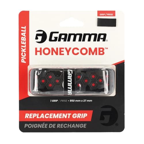 Gamma APBHG-12 Sports Pickleball Grip, Wabenmuster, Rot