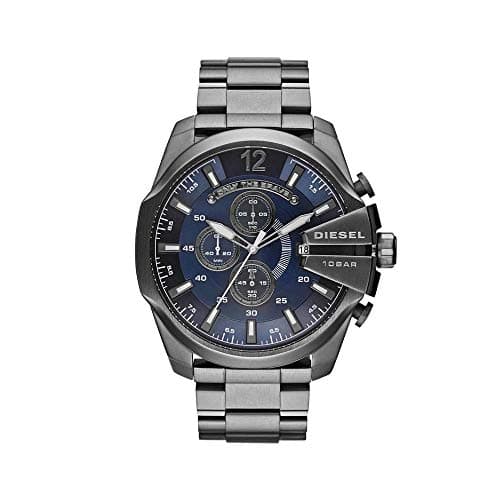 Diesel Herrenuhr Mega Chief, Chronographenwerk, 51 mm GunmetalEdelstahlgehäuse mit Edelstahlarmband, DZ4329