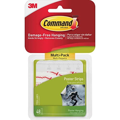 Command Poster Hanging Strips, Small 48 ea