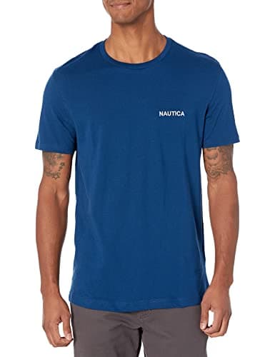 Nautica Herren T-Shirt, kurzärmlig, Rundhalsausschnitt, Größe M