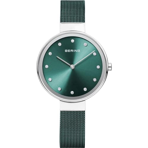 BERING Damen Uhr Quarz Movement - Classic Collection mit Edelstahl und Saphirglas 12034-808 - Wasserdicht: 3 ATM