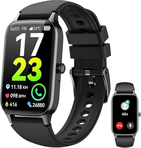 Soudorv Smartwatch Herren Damen, 1,57" HD Fitnessuhr Herren mit Telefonfunktion, Wasserdicht Aktivitätstracker 110+ Sportmodi, Fitness Tracker mit Schlafmonitor Schrittzähler, Watch for Android/iOS