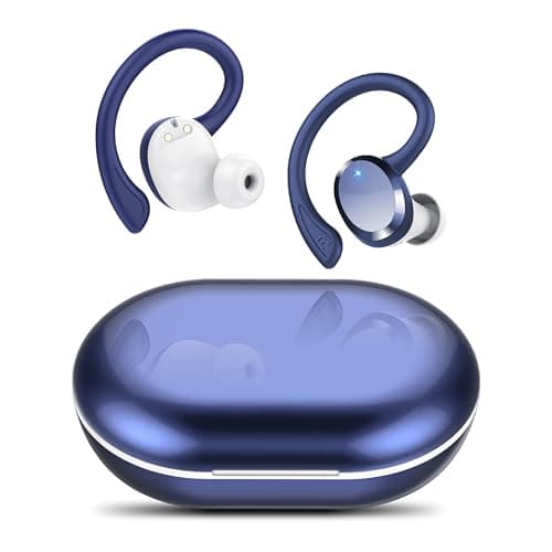 Bluetooth Kopfhörer Sport, 2026 in Ear Kopfhörer Kabellos Bluetooth 5.4 mit 4 HD Mikrofon, IPX7 Wasserdicht Headphones mit 54H Ladekoffer LED Anzeige,Tiefer Bass Ohrhörer für Arbeit und Studium