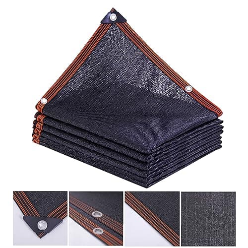 Schattennetz, 2 x 5 Meter, Abdeckplane für Gartenzäune, UV-Schutz, 90 % – 95 %, Balkone, Schattennetz, Sichtschutz für Terrasse, Balkon, Garten, Pool und Gewächshäuser